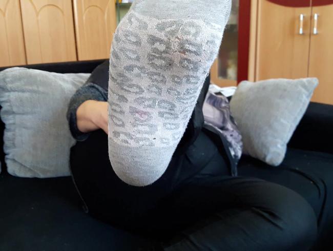 stinkige Socken nach einen langen Tag