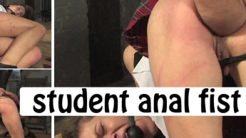 student anal fist !