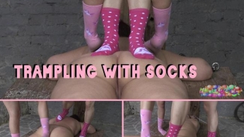trampling with socks