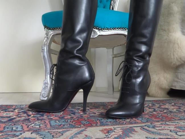 Lederreitstiefel mit High Heels Dein exklusives Vergnügen