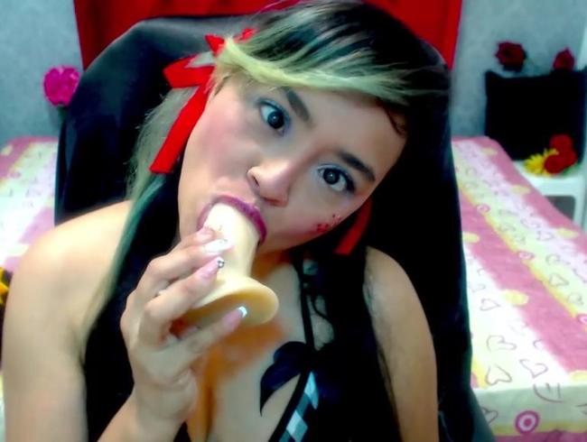 Wow, ahegao Grimassen schneiden … was für ein nettes Spielzeug in meinem Mund #ahegao #hot #latina