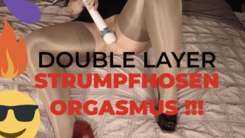 Doublelayer Strumpfhosenorgasmus