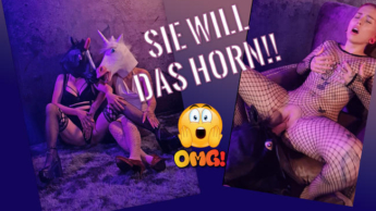 Sie ist so geil auf das Horn!