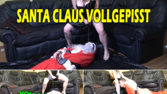 Vollgepisster Weihnachtsmann