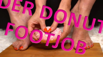 Der Donut Footjob