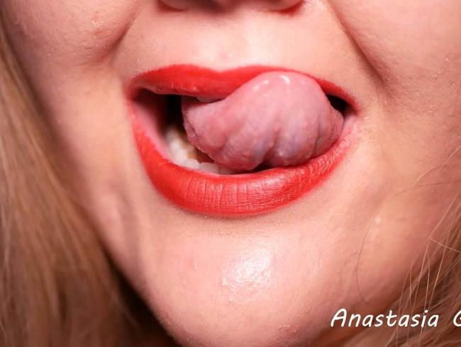 Rote Lippen – Rote Lippen lecken