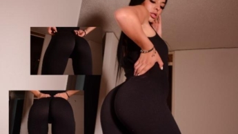 nasse muschi in leggings teil 1