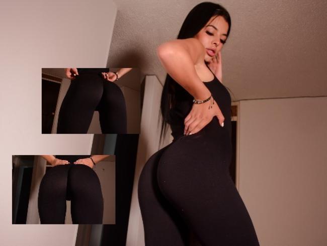 nasse muschi in leggings teil 1