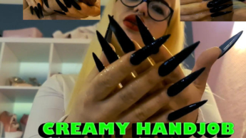 Creamy Handjob & Extreme Nails!