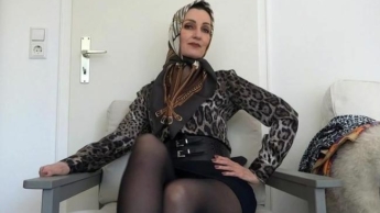 Koptuch für Damen Seide Leopard Bluse