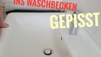 Voll ins Waschbecken gepisst