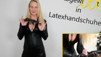 Krasses Latexwichsen