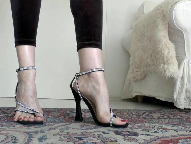 Sexy Zehen Sandaletten Heels Pelotten und Zehenschutz Silikoneinlagen