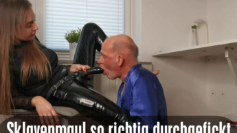 Sklavenmaul so richtig durchgefickt!