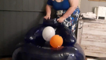 Spaß mit Luftballons Wasserball