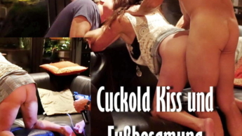 Cuckold Kiss und Fußbesamung