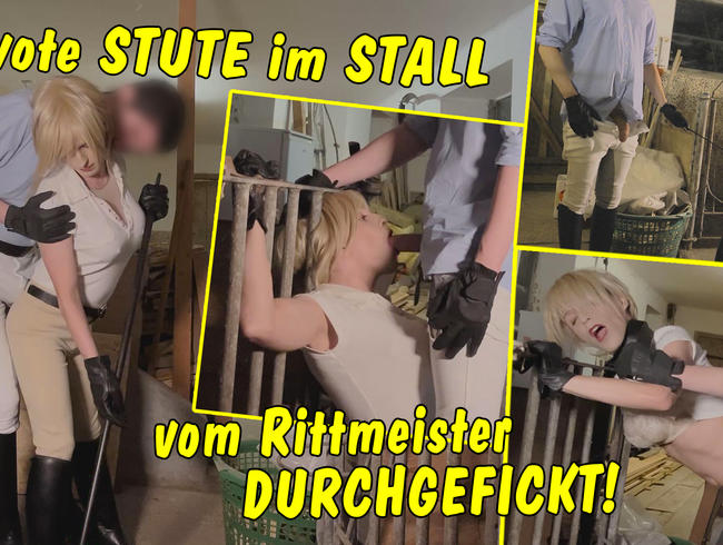 Heute bin ich die devote Stute im Reitstall! Vom Rittmeister übelst durchgefickt!