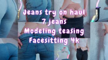 Jeans-Anprobe / Facesitting 4k