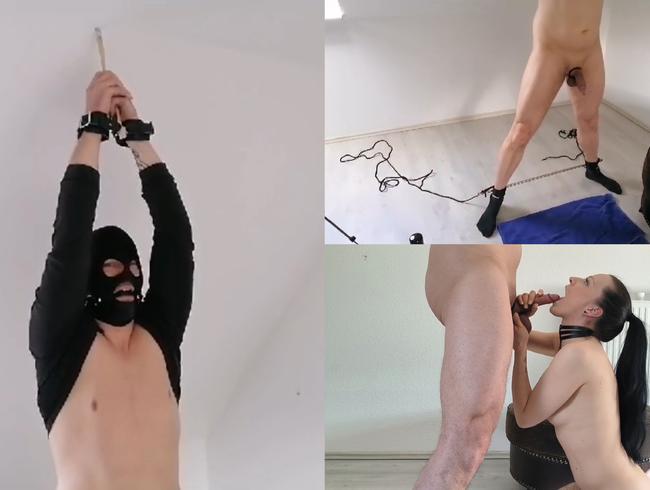 Festgebunden um geil Abzuspritzen :-) bondage cumshot