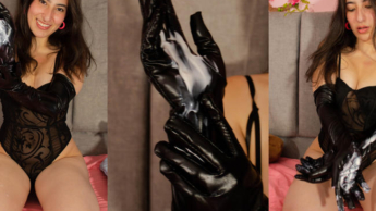 Latexhandschuhe mit Vanillebeschichtung