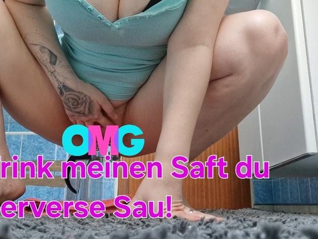 Mitten in deine Fresse du perverse Sau