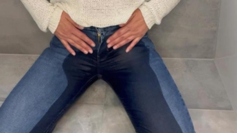 Jeans eingenässt anstatt auf Toilette zu gehen