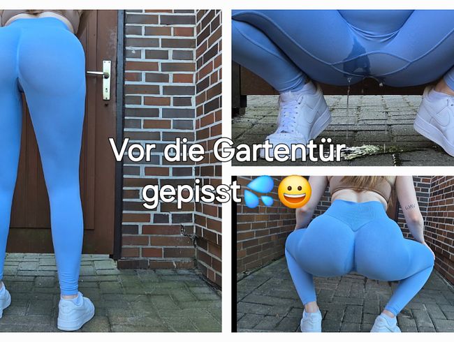 Gymleggings eingenässt