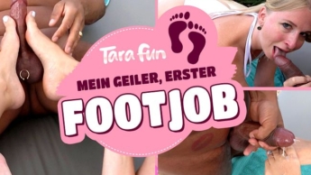 Mein geiler, erster Footjob