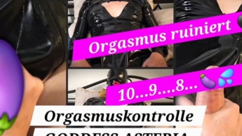 Orgasmuskontrolle ich zähle runter!!! | ruinierter Cumshot – Amara muss SPRITZEN