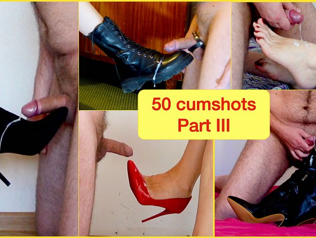 Best of: 50 heiße Fuß-, Stiefel- und Schuhfetisch-Cumshots (Teil 3)