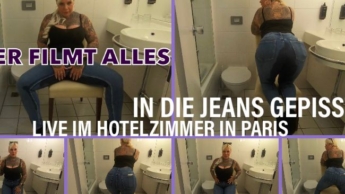 USER FILMT ALLES IN DIE JEANS GEPISST live im Hotelzimmer in Paris