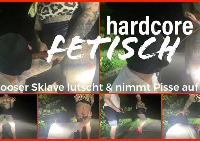 hardcore FETISCH | LOOSER SKLAVE LUTSCHT & NIMMT PISSE AUF