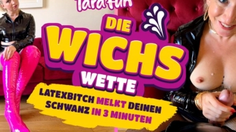 Die WICHSWETTE – LATEXBITCH melkt Deinen Schwanz in 3 Minuten