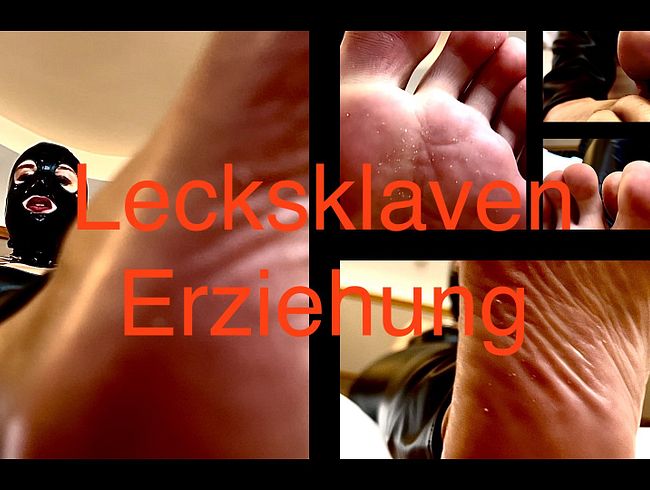 Lecksklaven Erziehung! Teil 2/3! Du leckst meine Füße! Ich stecke beide Zehen in dein Sklavenmaul!