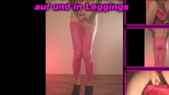 Userwunsch Sissyschlampe wichst auf und in Leggings