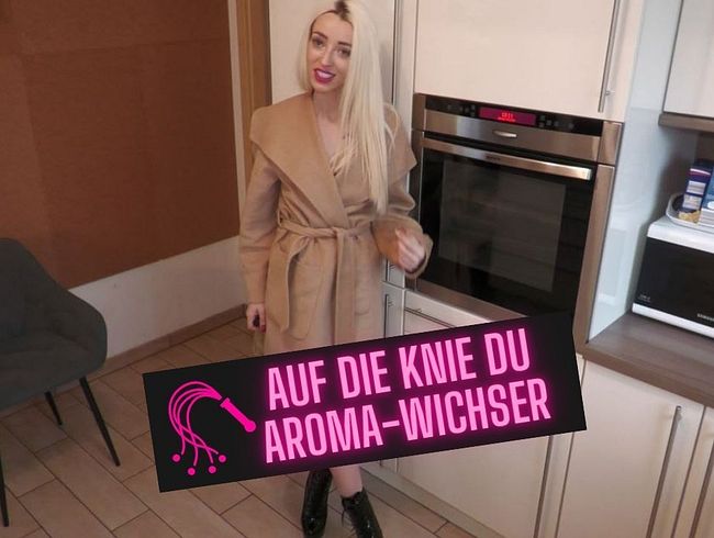 Auf die Knie du Aroma-Wichser