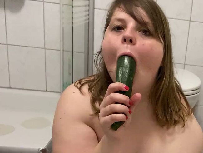 Mit der Zucchini zum Muschi Orgasmus