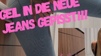 OMG!!! Richtig Geil in meine neuen Jeans gepisst!!!