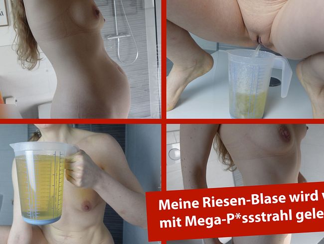 Blasenexplosion 2.0 – Mein Riesen-Pissstrahl trifft auf neuen Messbecher