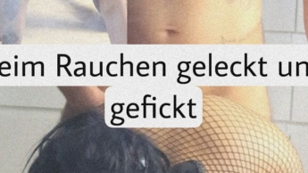 Geiler fick beim Rauchen