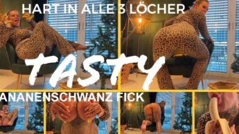 TASTY BANANENSCHWANZ FICK | hart in alle 3 Löcher