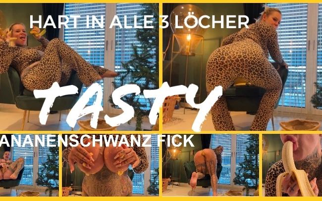 TASTY BANANENSCHWANZ FICK | hart in alle 3 Löcher